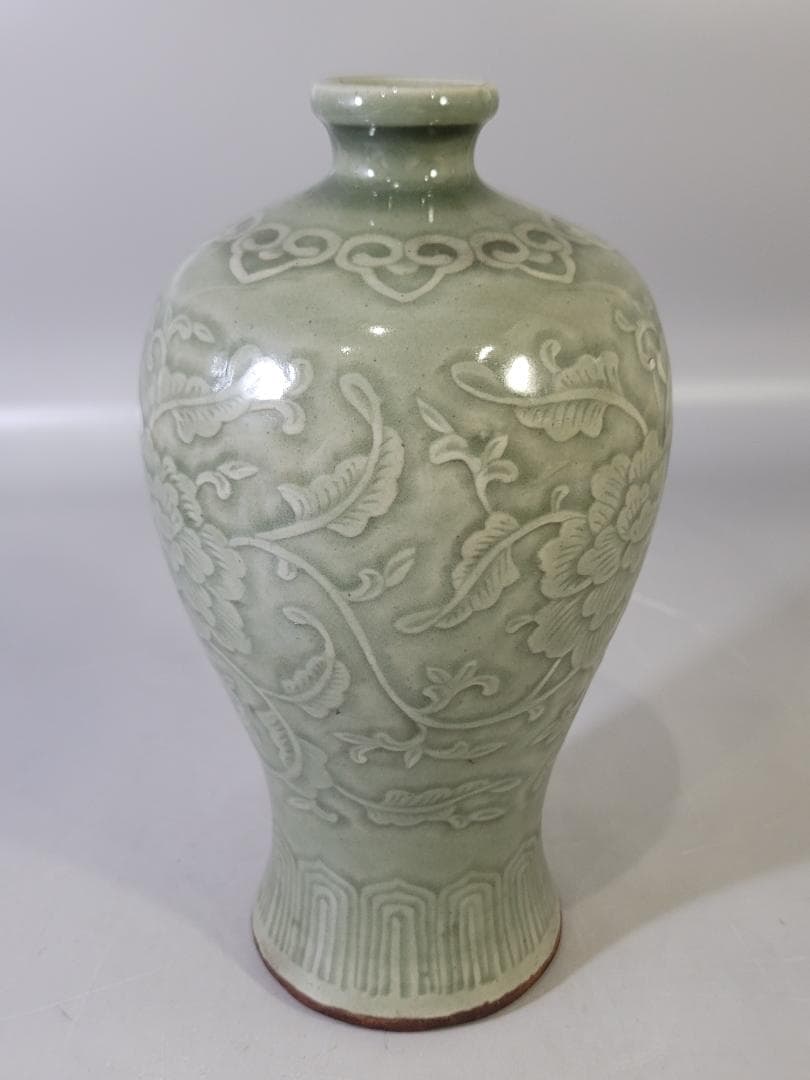 中国美術 青磁 花入 PR40