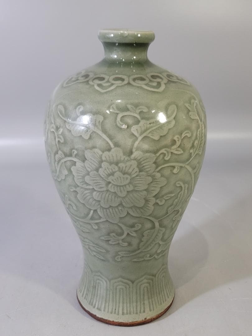 中国美術 青磁 花入 PR40
