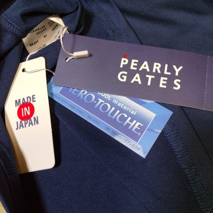 ⭐新品⭐PEARLYGATES⭐長袖モック⭐濃紺⭐S⭐