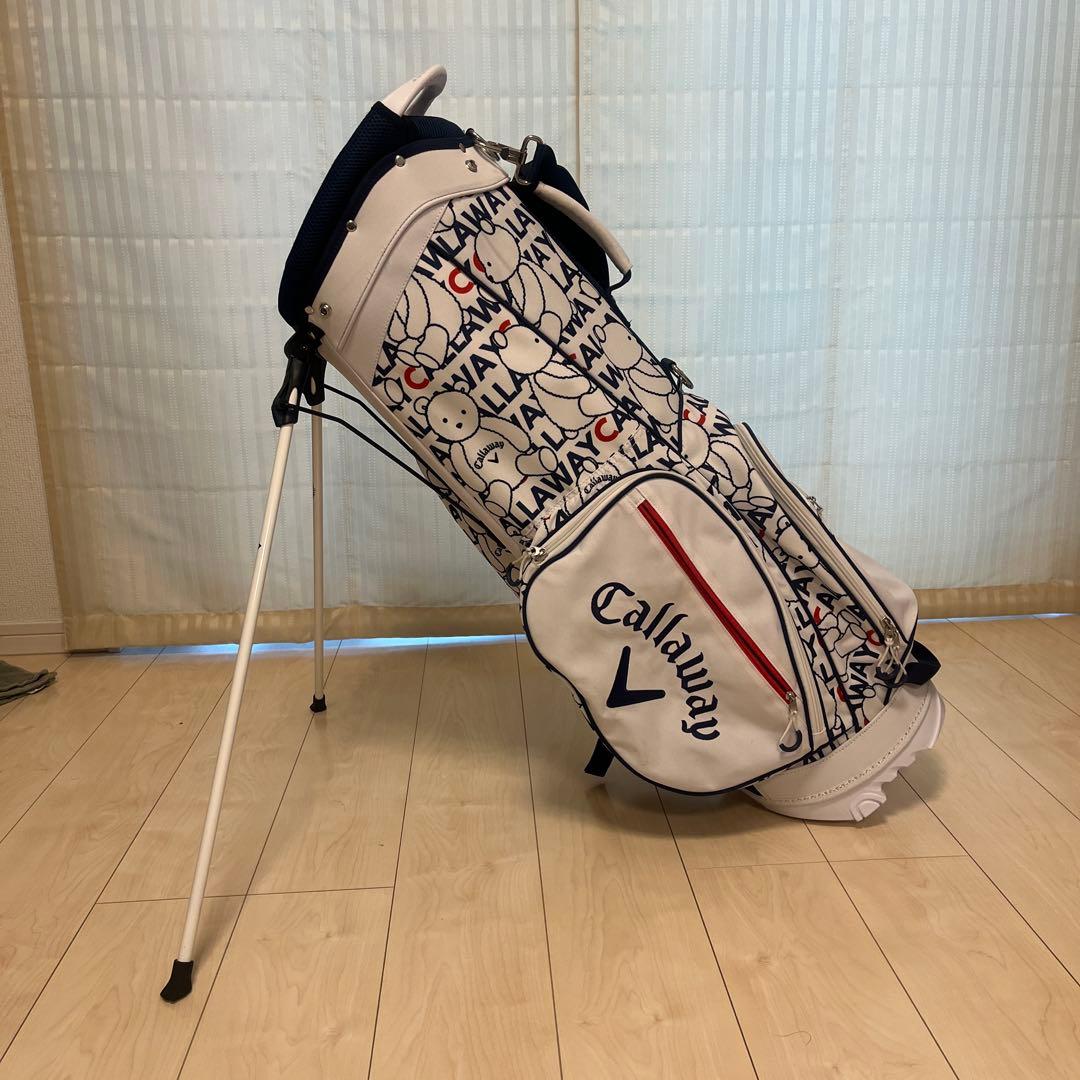 Callaway キャディバッグ スタンド式 ホワイト/ネイビー