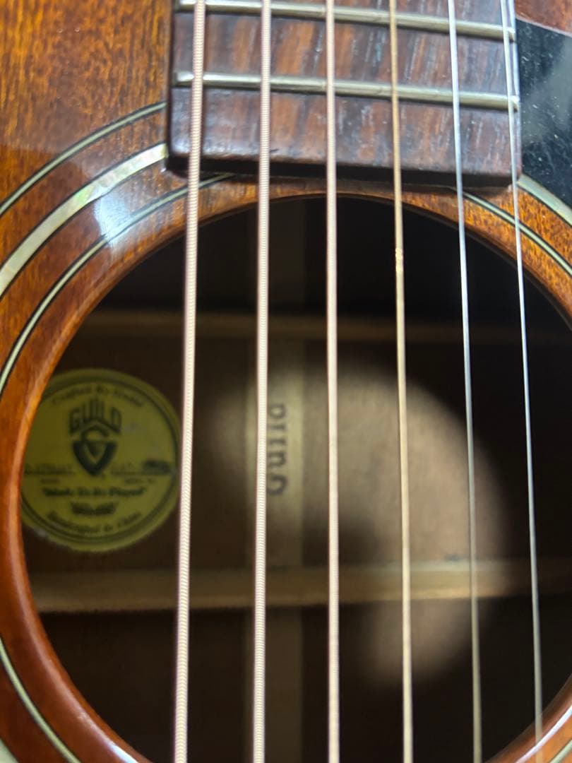 GUILD D-125 NAT 単板 ネック補修歴あり。エレアコ仕様
