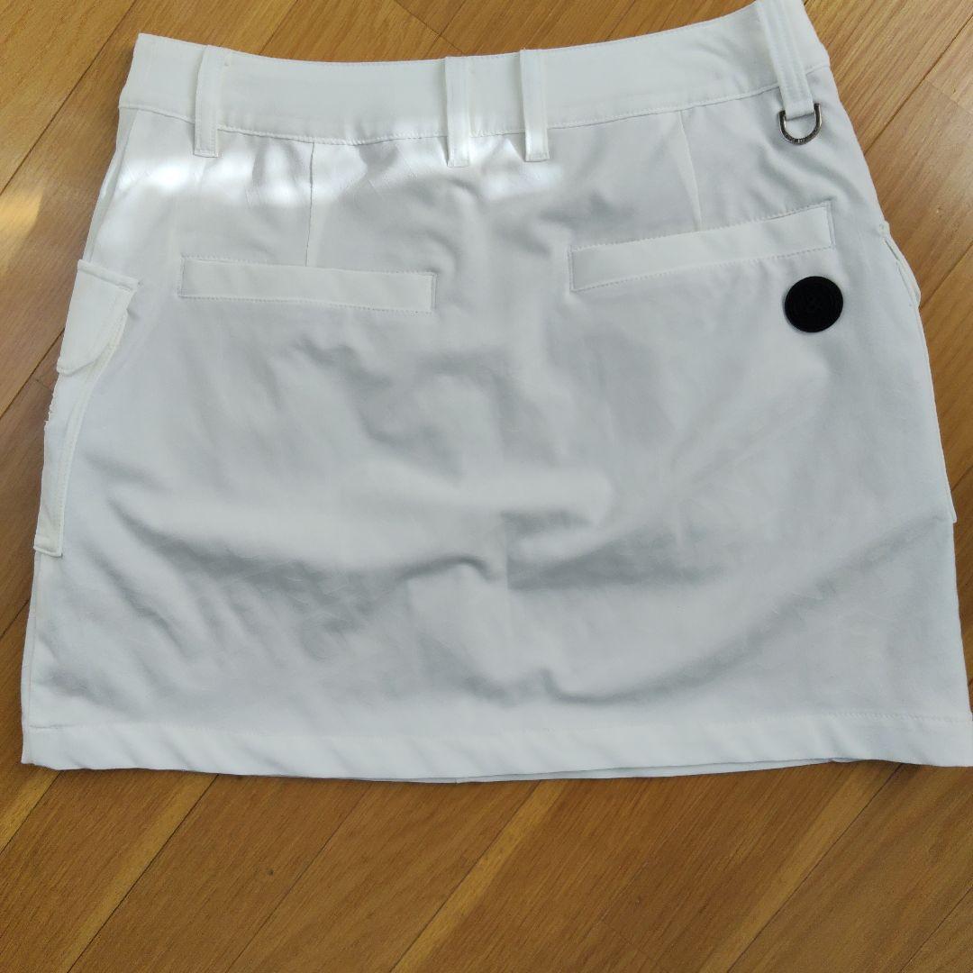 and per se ホワイトスカート ポケット付き