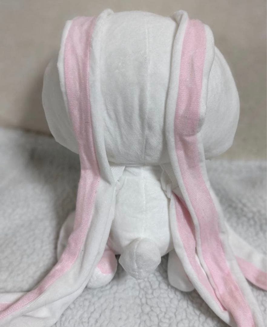 汎用うさぎ　ぬいぐるみ　リュック　白　森チャック いたずらぐまのグルーミー