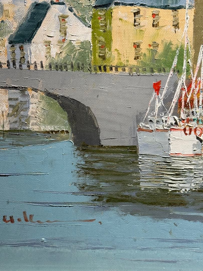 黒沢久　【風景画】　肉筆油彩画　直筆サインあり