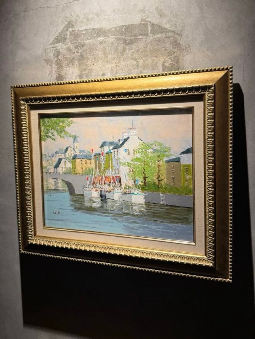 黒沢久　【風景画】　肉筆油彩画　直筆サインあり
