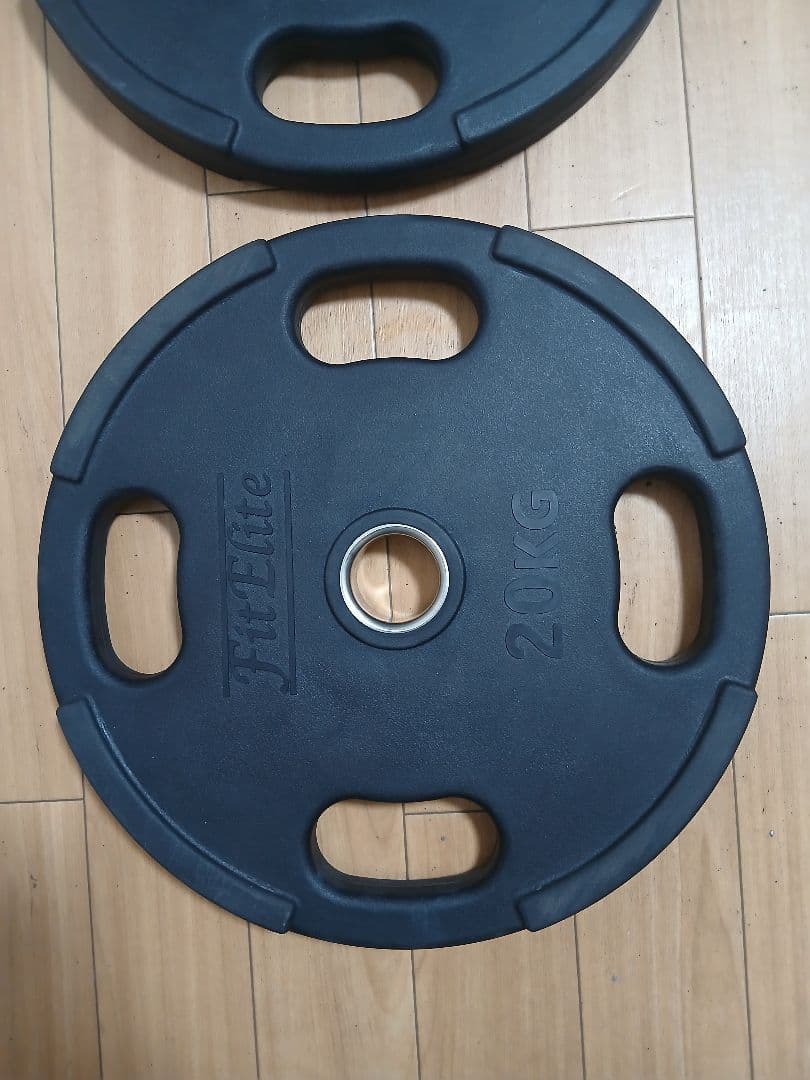 ②オリンピック バーベル プレート 20kg FitEliteフィットエリート