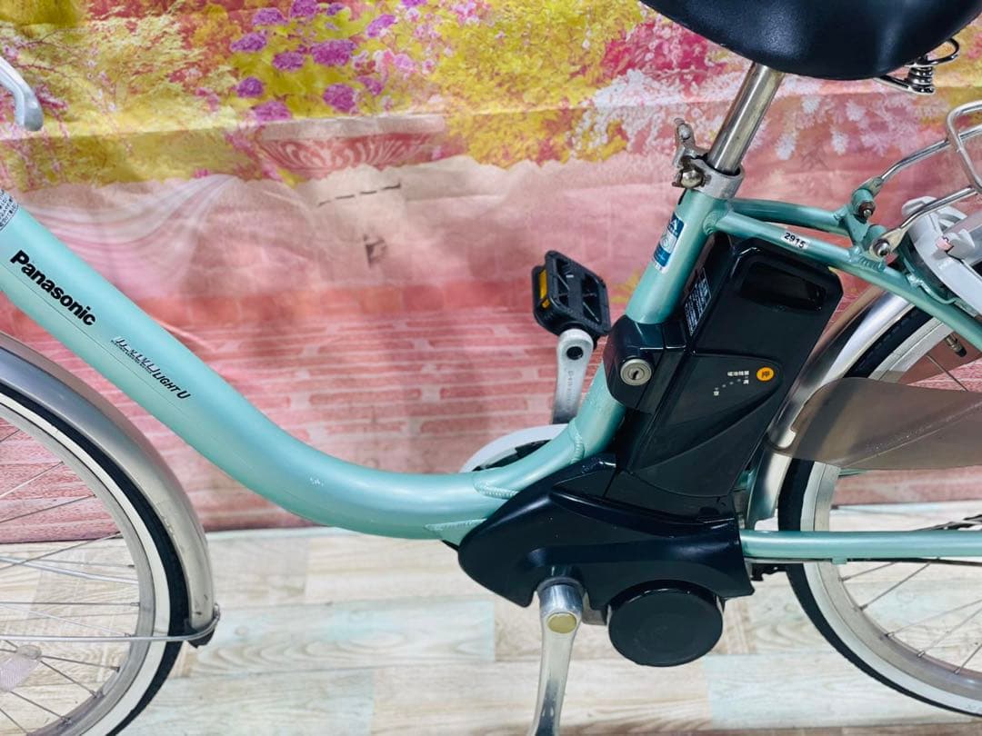 K2915 電動自転車パナソニック ママチャリ24インチ 8.9Ah 送料無料