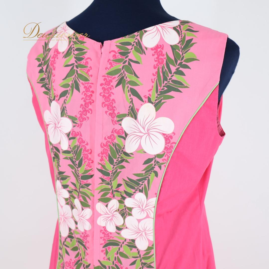 【美品 日本製 フラダンス衣装】ピンク ALOHA STANDARDS ドレス