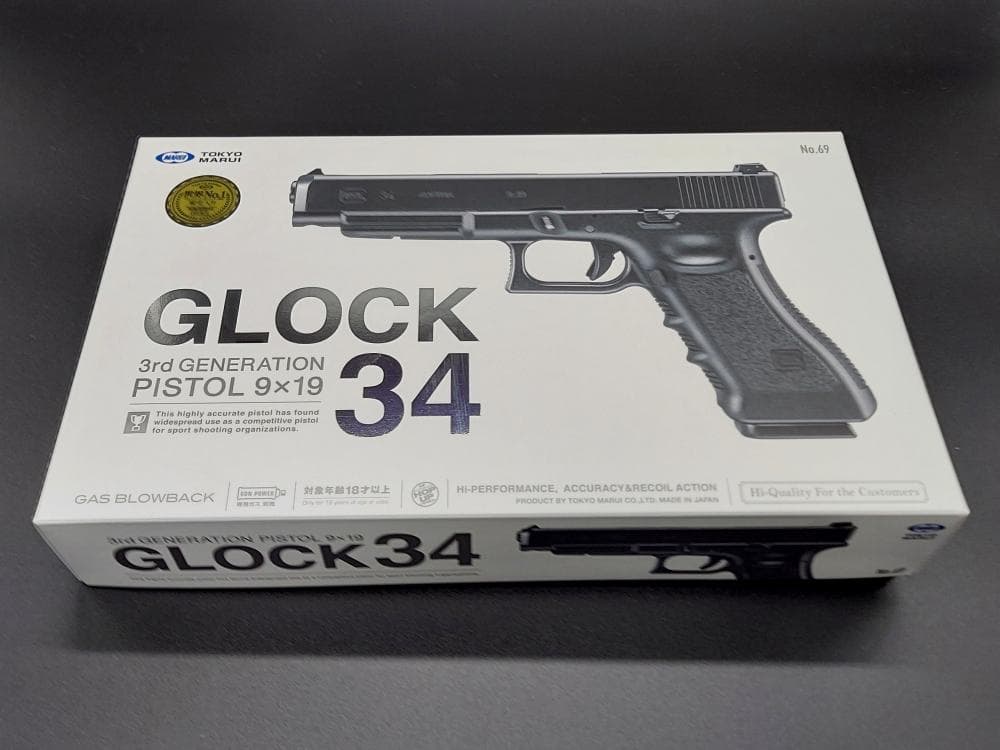 東京マルイ GLOCK34 (ガスブロ）マイクロプロサイト付き 18歳以上！