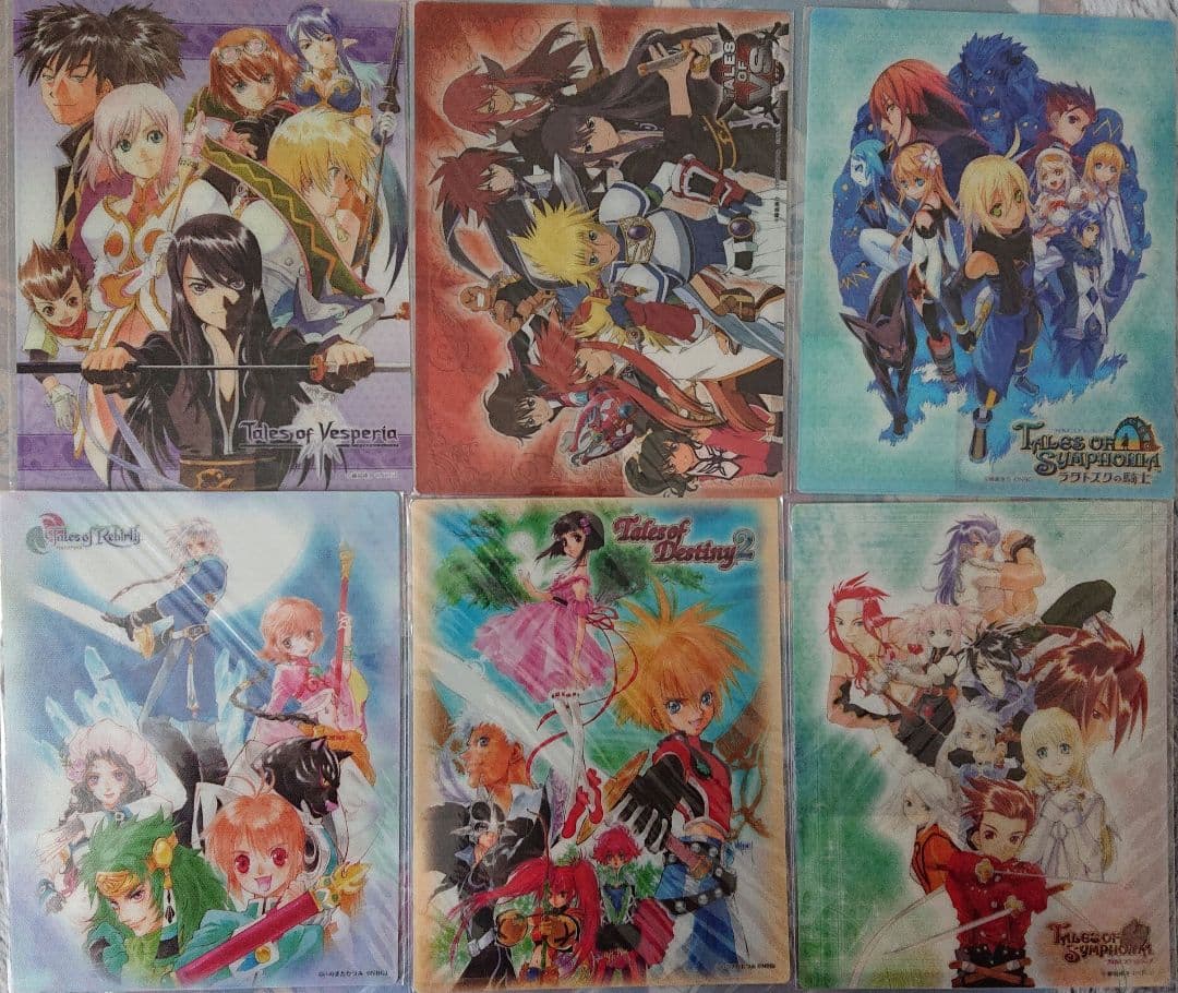 テイルズオブシリーズ シールマウスパッド12枚&ミニタオル4枚セット