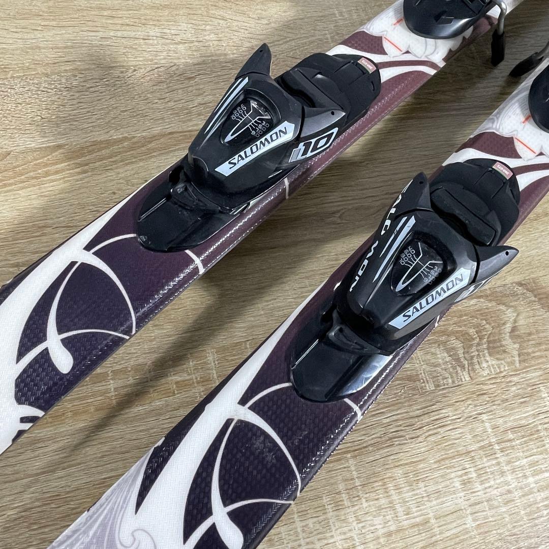 SALOMON145cm 23/23.5cm ストック100cmスキーセット