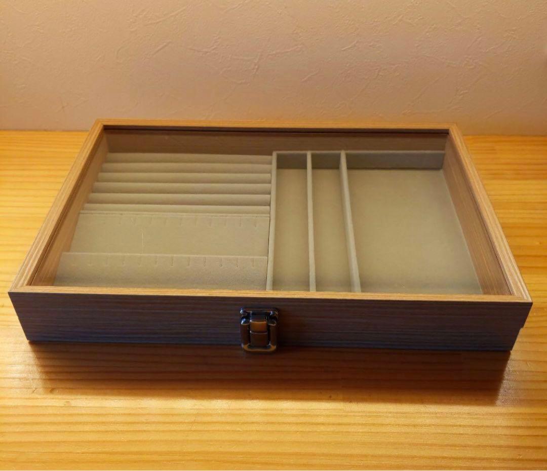 木製アクセサリーケース　ウッドジュエリーボックス
