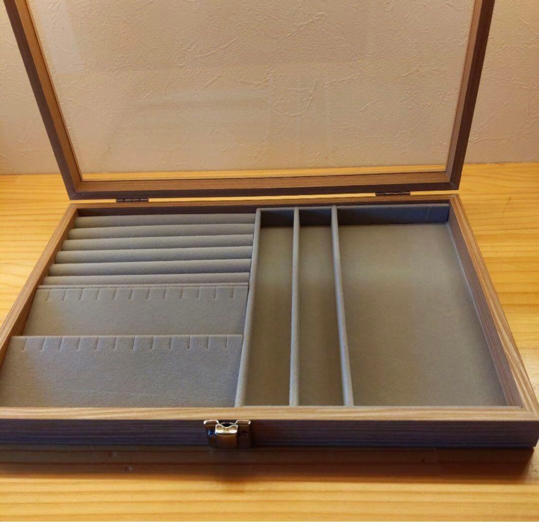 木製アクセサリーケース　ウッドジュエリーボックス