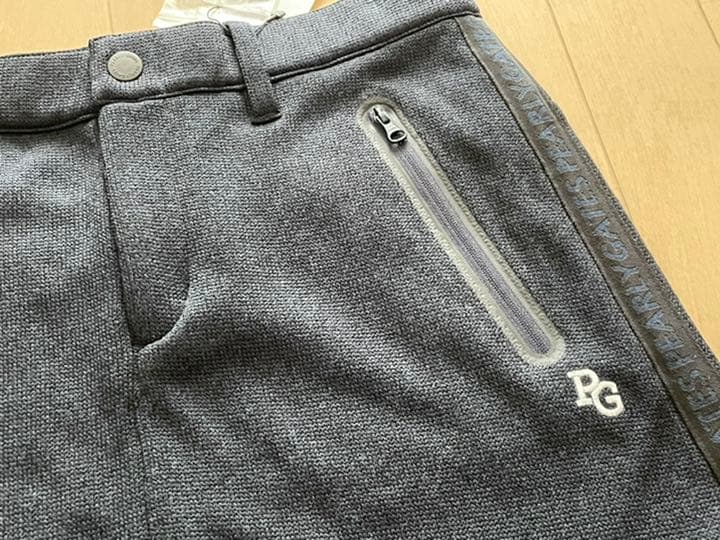 パーリーゲイツ ゴルフミニスカート　冬物　裏起毛　ネイビー　サイズ０