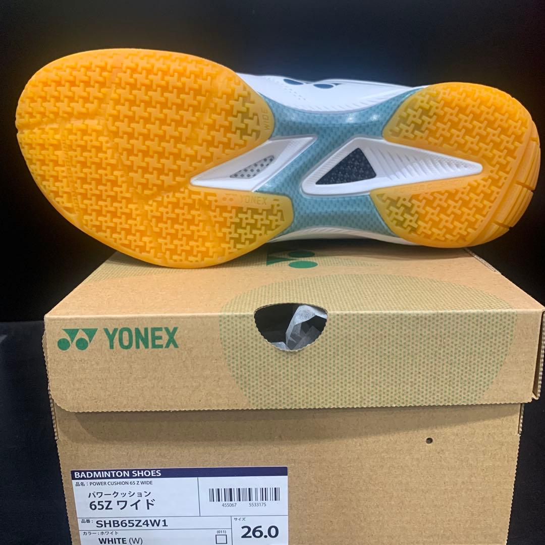 YONEX SHB65Z4W1 バドミントンシューズ 26.0cm ホワイト
