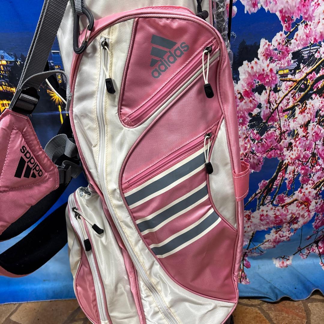 寶BV-1133 adidas アディダス スタンド式 キャディバッグ ピンク