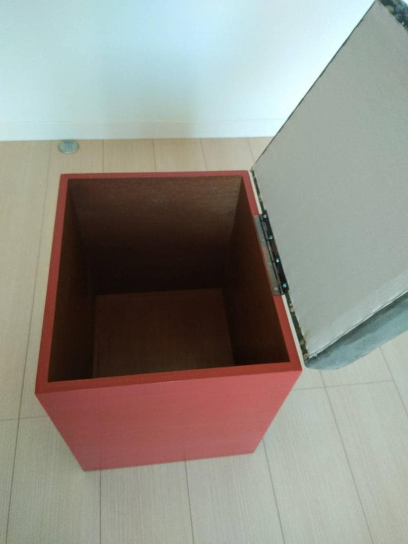 Sale【張替え未使用品】昭和鏡台丸スツール・ブラックトーン