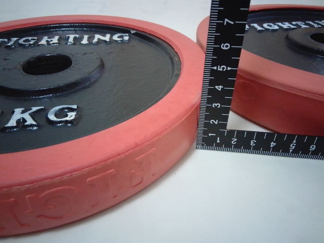 ファイティングロード ダンベル ラバー付 5kg×4 合計20kg 28mm ②