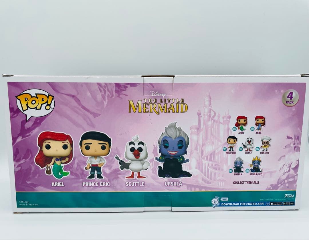 Funko Pop!ファンコポップ リトル・マーメイド 4体セット レア