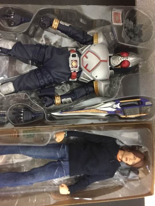【難有 取扱注意】稀少品RAH「剣崎 一真」&「仮面ライダーブレイド」