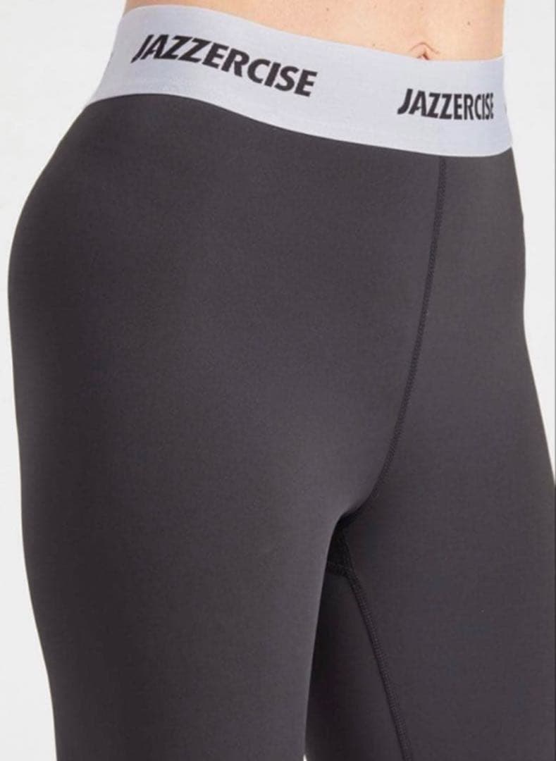 お値下げ中❗️新品❗️ ジャザサイズ　レギンス XSサイズ　ブラック　ロゴ
