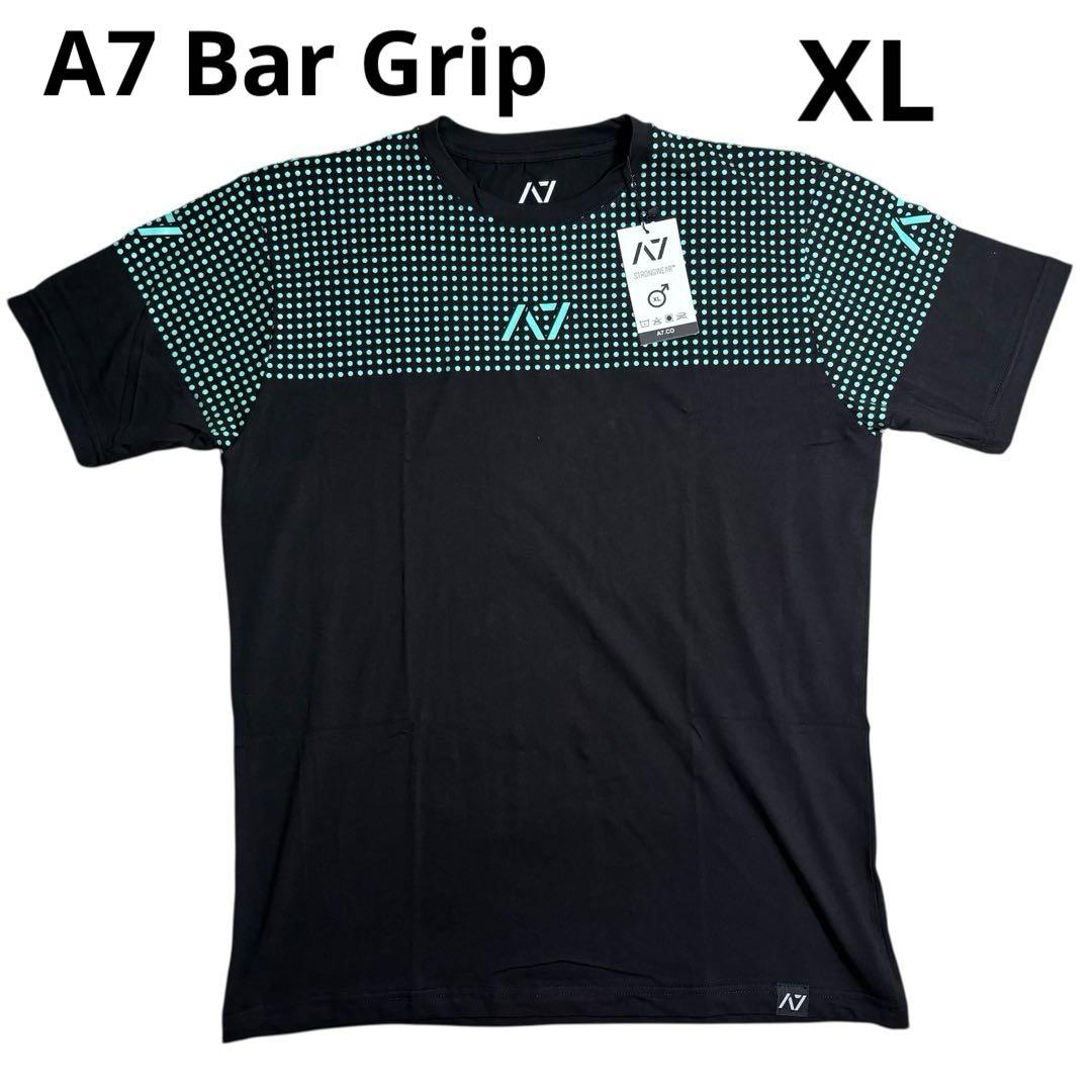【新品タグ付】A7 Bar Grip「ミントドット」XLサイズ 黒×エメラルド