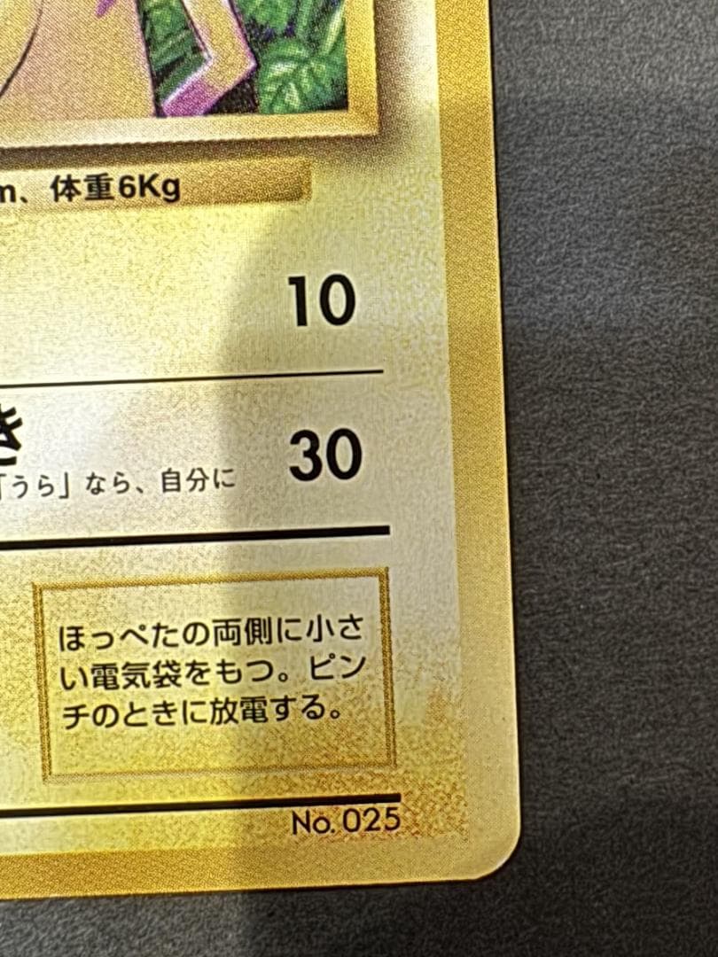 は*ち様 ポケモンカード 旧裏 ピカチュウ 初版 マークなし LV.12 No.