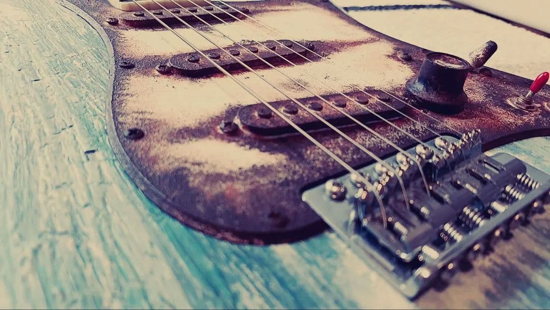 38Guitars ストラトキャスター ST DustBlue レリック 錆加工
