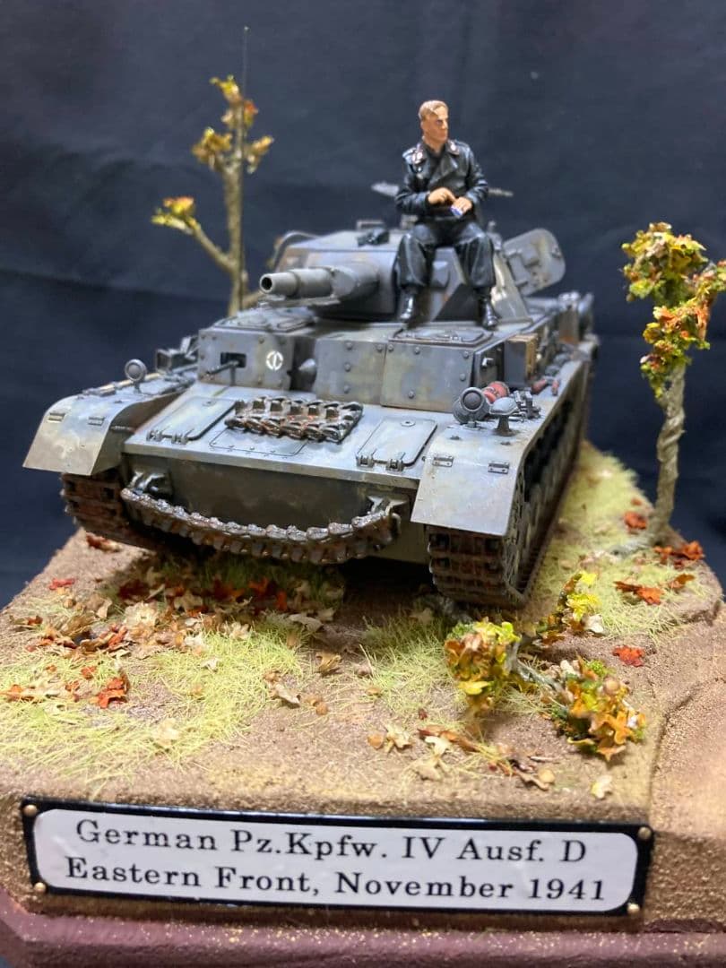 ドイツIV号戦車D型、東部戦線　ミリタリー　ジオラマ