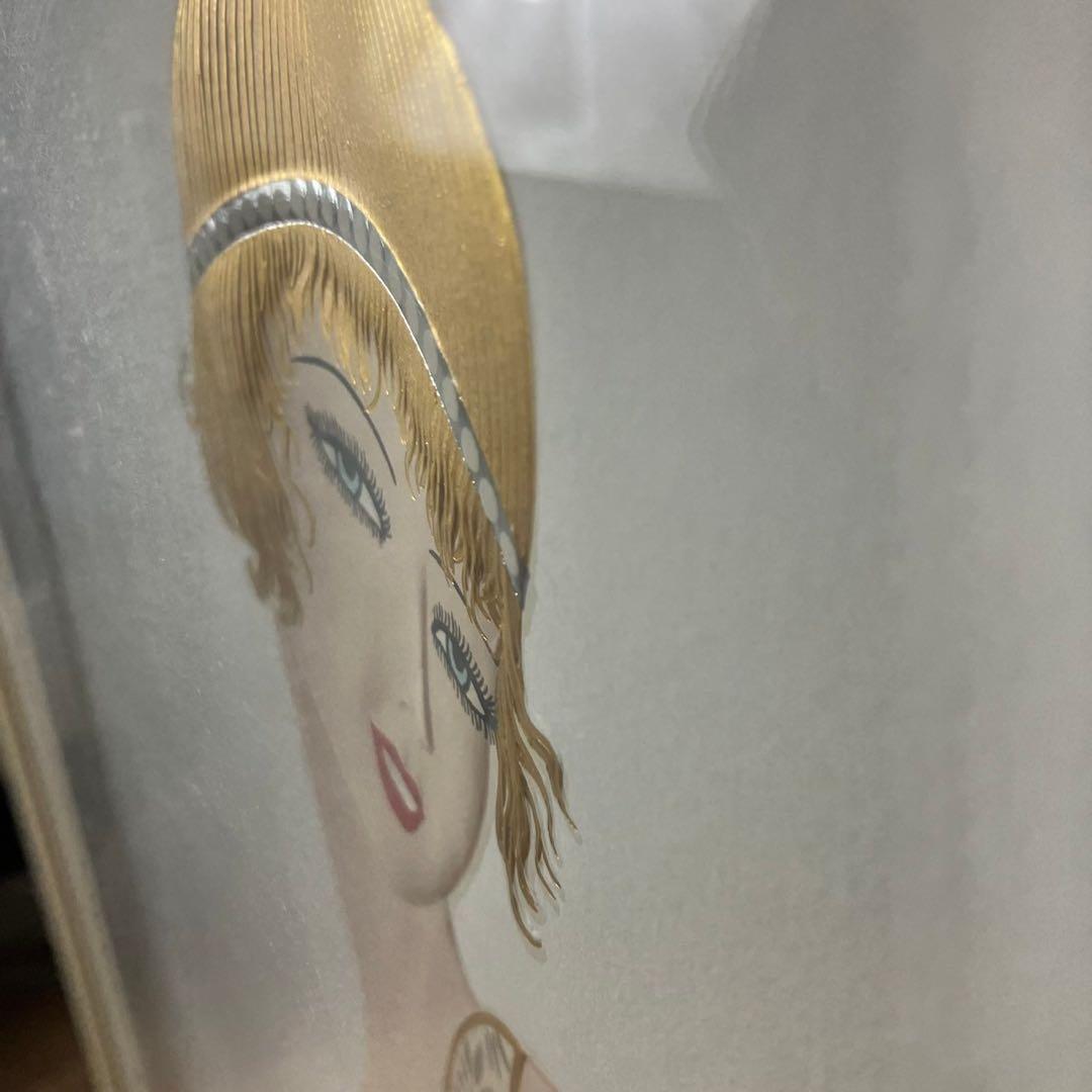 エルテ　ERTE フラワードレス　シルクスクリーン 女性のダンス アート