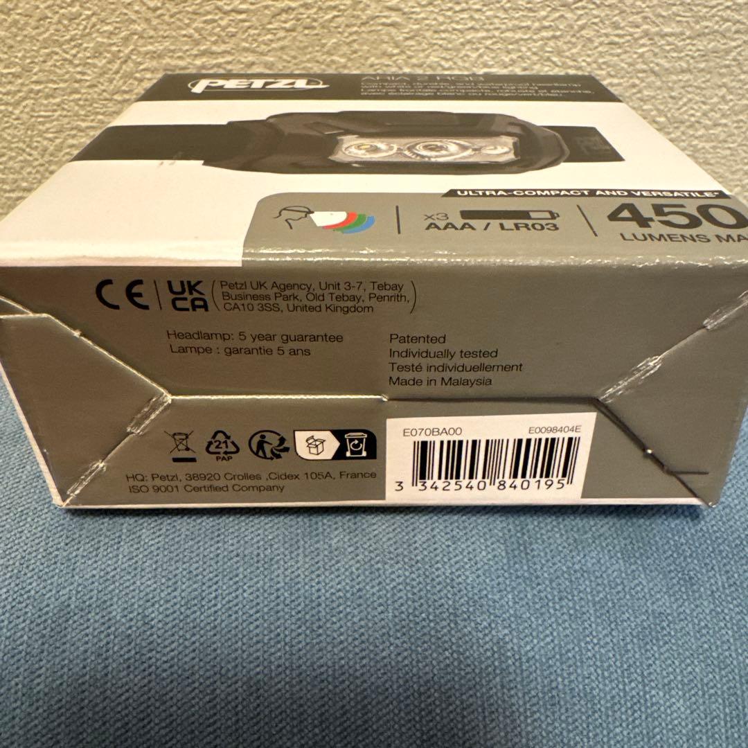 PETZL ARIA2RGB ラスト1点