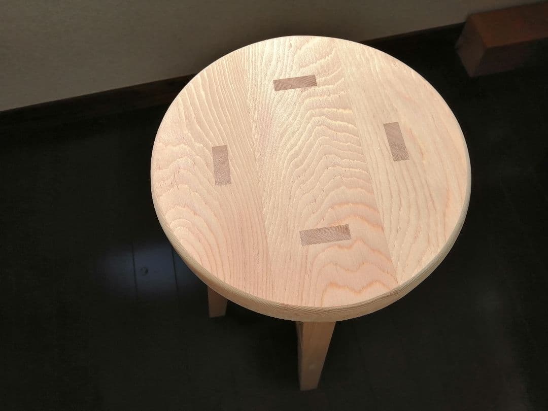 木製スツール　２脚セット　高さ58cm　丸椅子　stool
