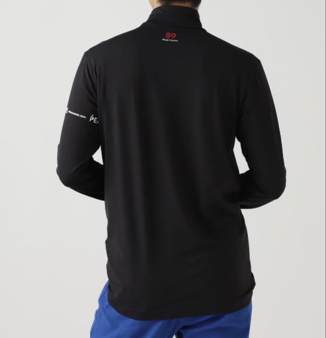 新品 パーリーゲイツ 37.5ベア天竺長袖ハイネックカットソー(5)L/濃紺