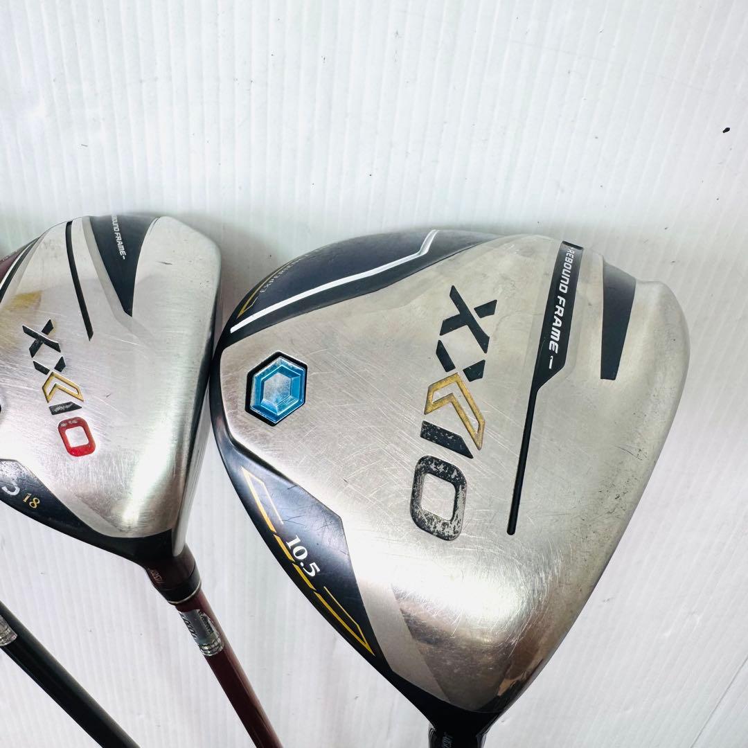 XXIO ゼクシオ12 ドライバー　ウッド　ハイブリッド　3本セット　赤