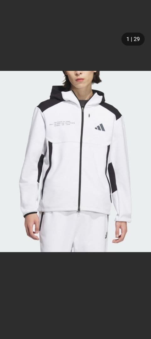 adidas フード付きジャケット 2XL ※美品、週末価格‼️
