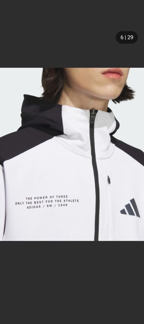 adidas フード付きジャケット 2XL ※美品、週末価格‼️