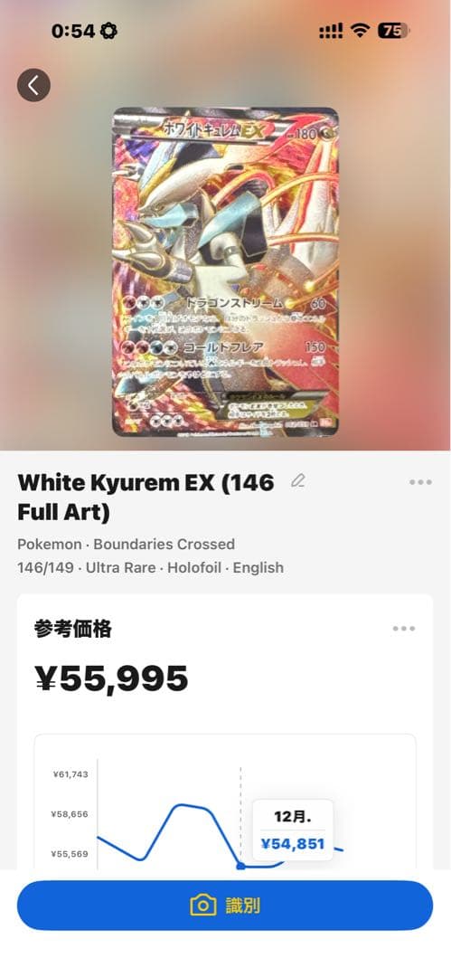ホワイトキュレムEX SR BW6 コールドフレア 062/059