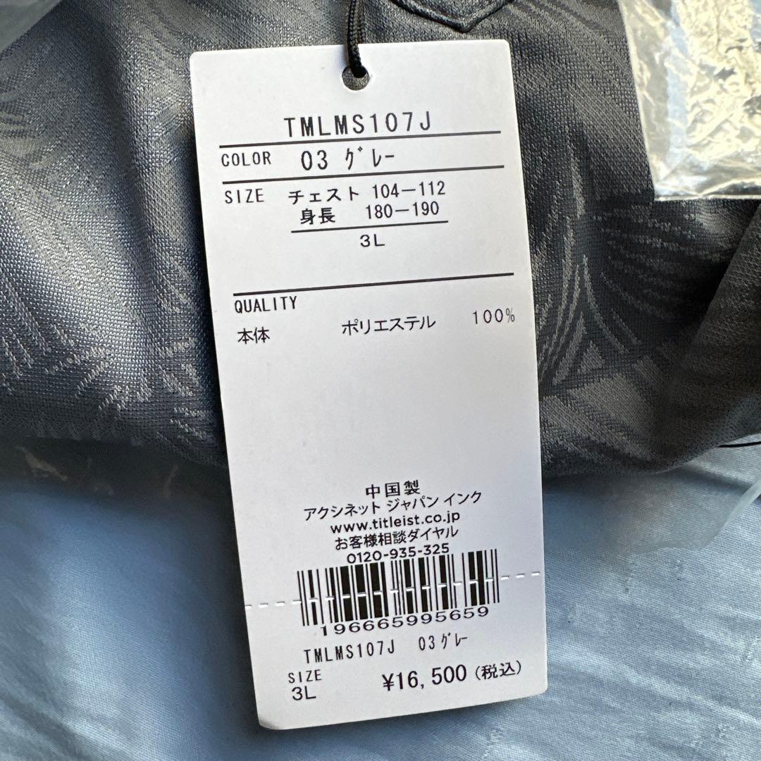 Titleist ゴルフシャツ TMLMS107J 3L