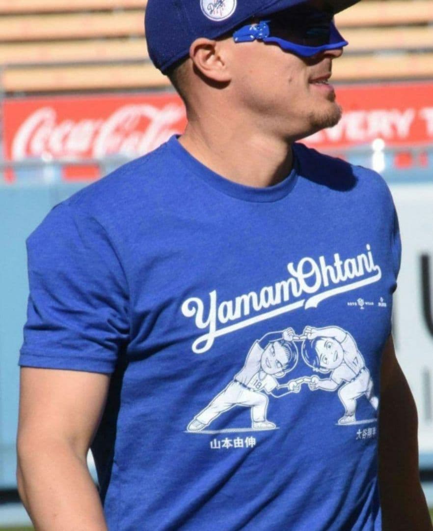 大谷翔平／山本由伸／ドラゴンボール／Tシャツ／ロサンゼルス・ドジャース／Lサイズ