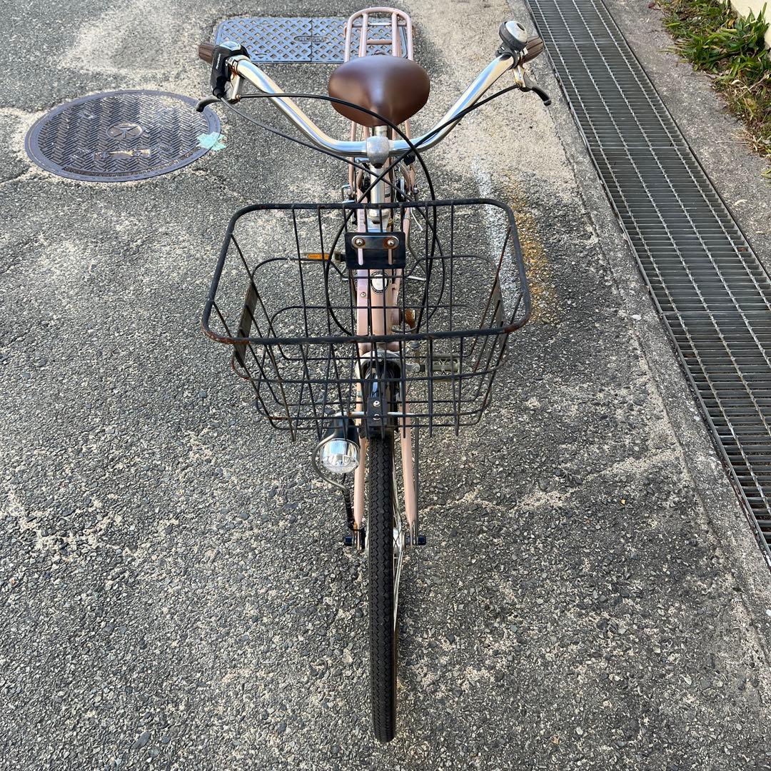 大阪　シティサイクル自転車　26インチ　6段変速　オートライト