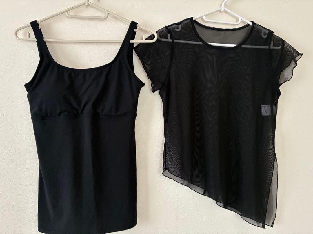 チャコット バレエ ヨガ ＊チュールレイヤードトップ＊M