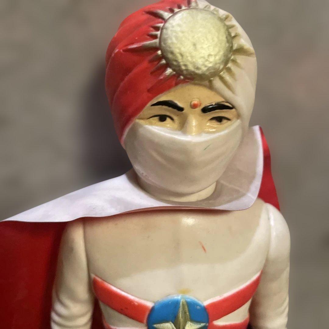 愛の戦士　レインボーマン　ソフビ　当時物