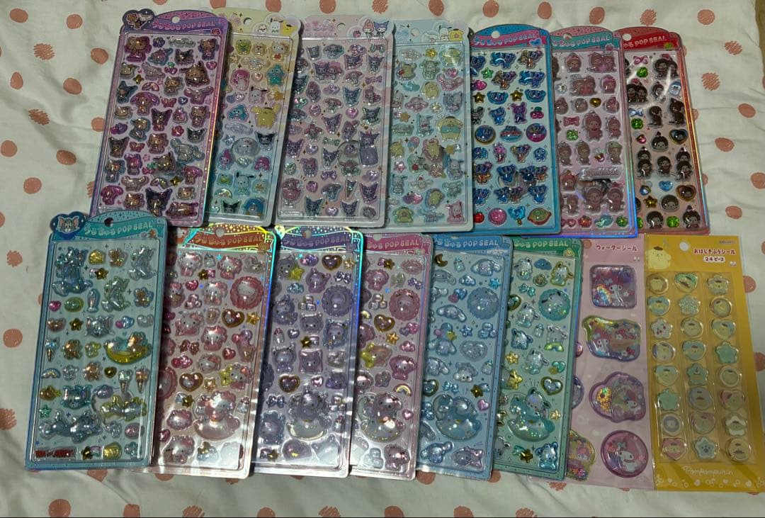 【お買い得価格】ボンボンドロップシール うるちゅるポップシールまとめ売り30枚