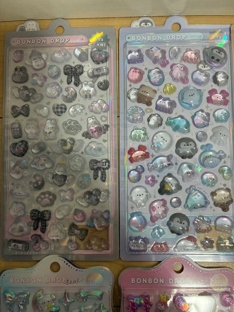【お買い得価格】ボンボンドロップシール うるちゅるポップシールまとめ売り30枚