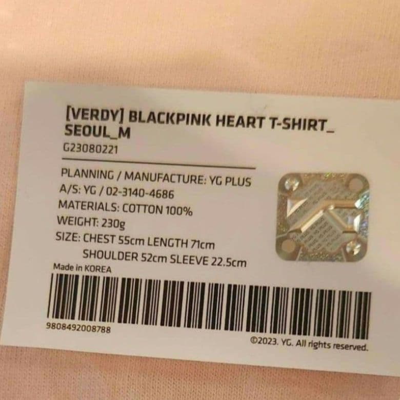 BLACKPINK×VERDY Tシャツ M ソウル限定 ブルピン
