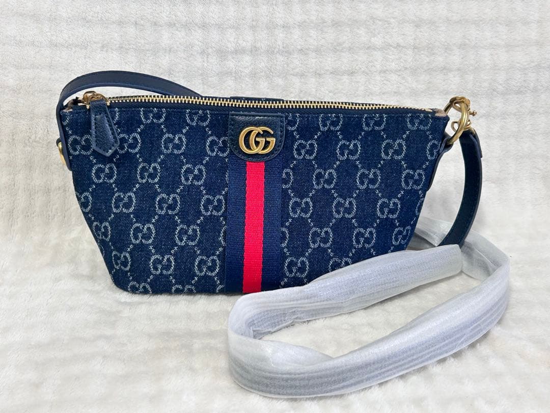 【週末割】GGロゴ入り　デニムショルダー&ポーチバッグ　ノベルティ