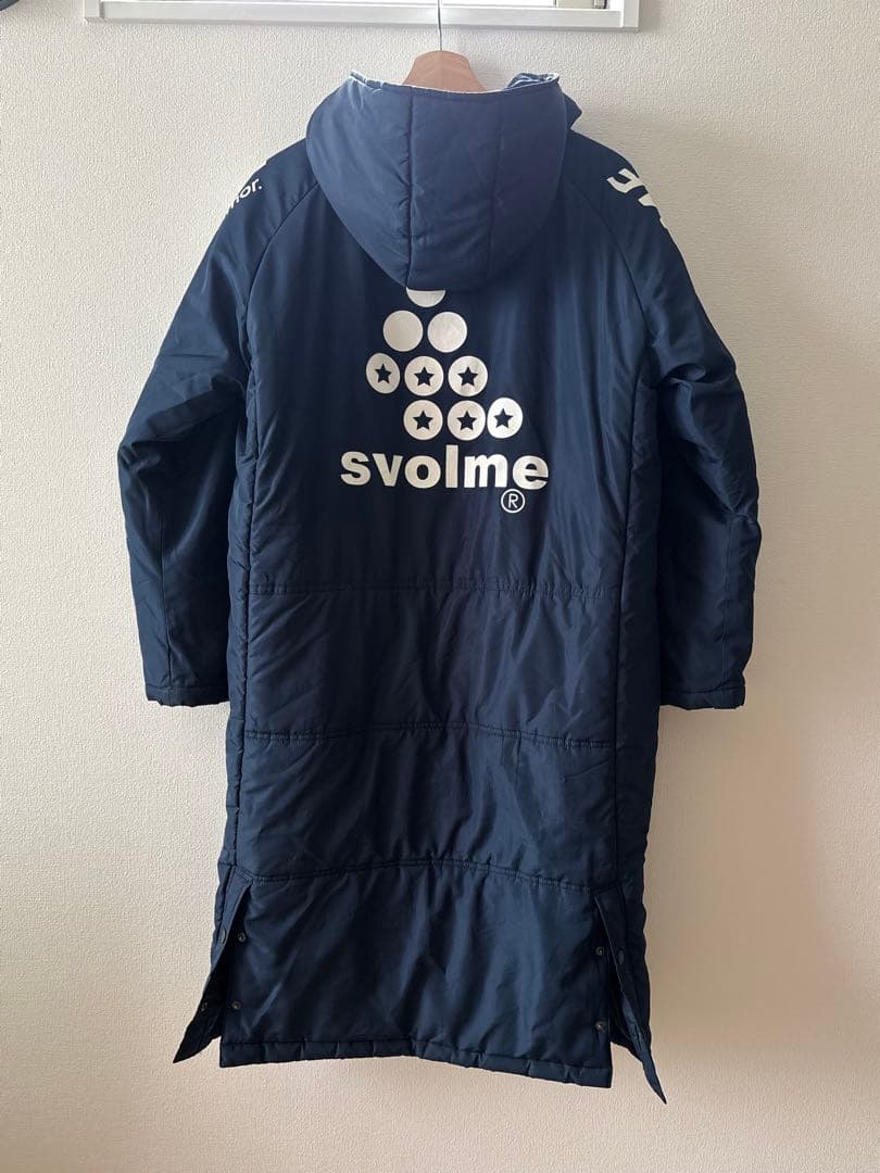 svolme フード付きネイビー ベンチコート 160 150