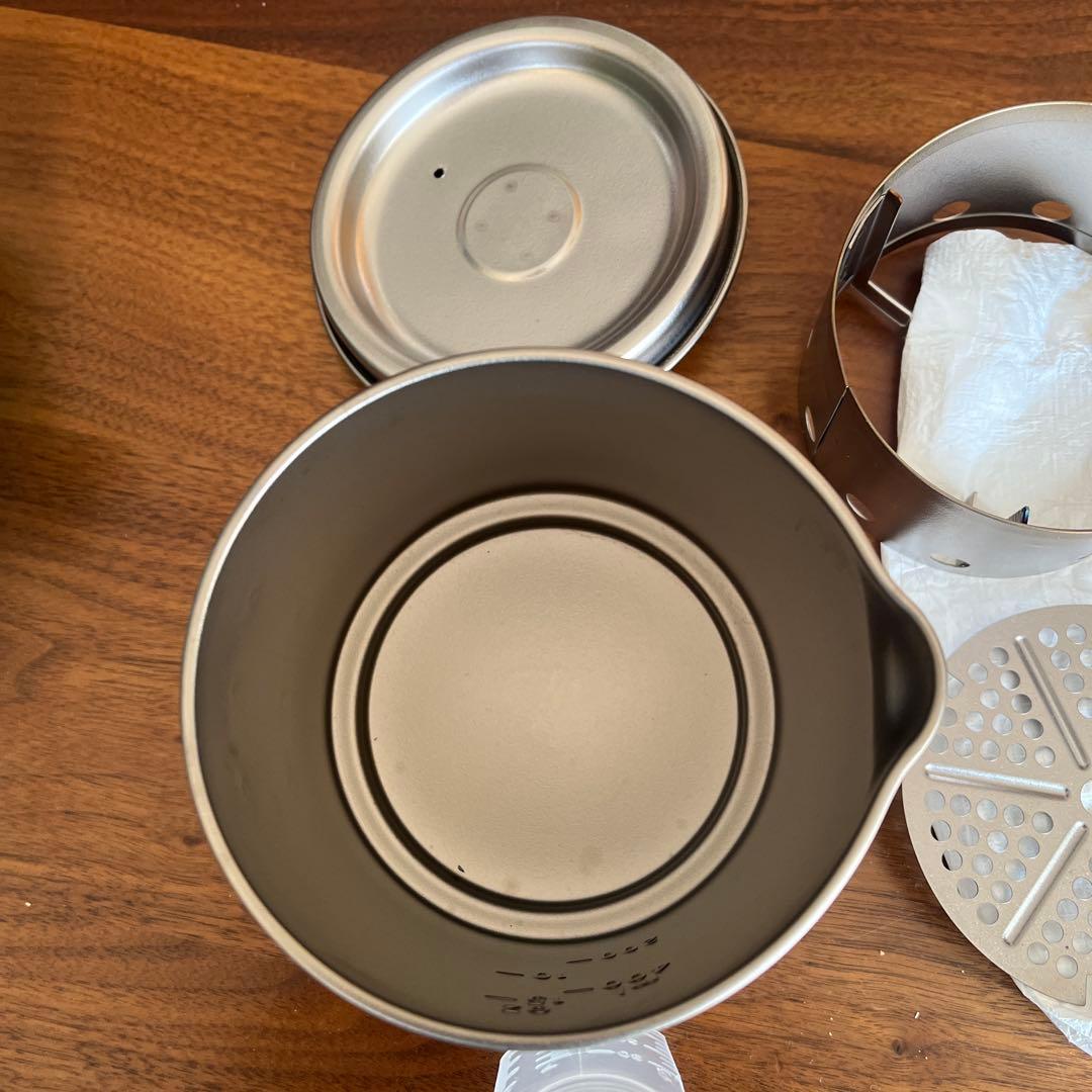 エバニュー(EVERNEW) Ti Mug pot 500 Stove set