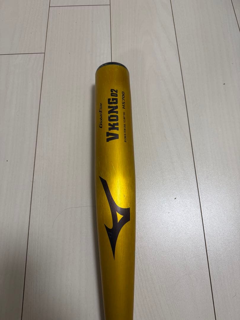 Mizuno VKONG02 81cm 620g 軟式バット ゴールド