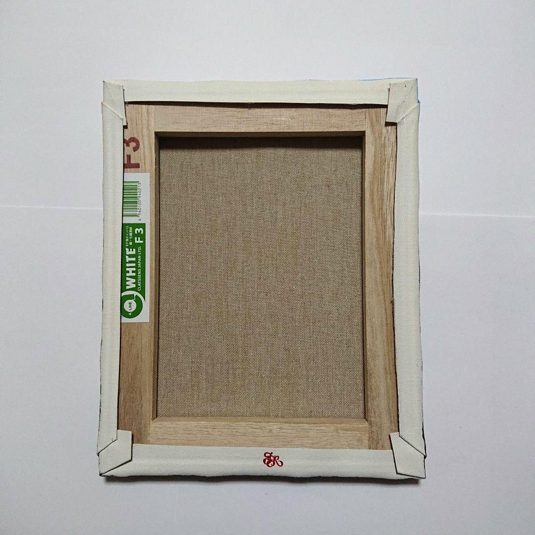 【ユリが咲く時】アクリル画 F3 風景画 絵画